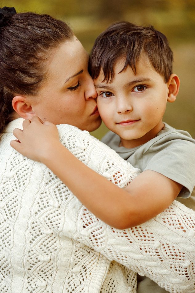 Family photography — a quiet embrace