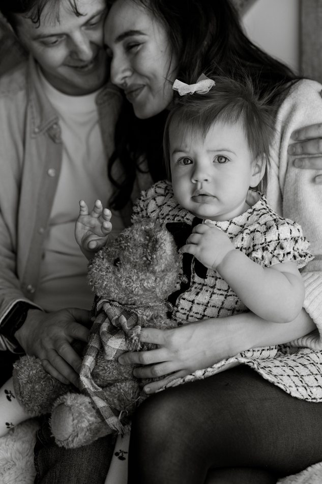 Family photography — held close