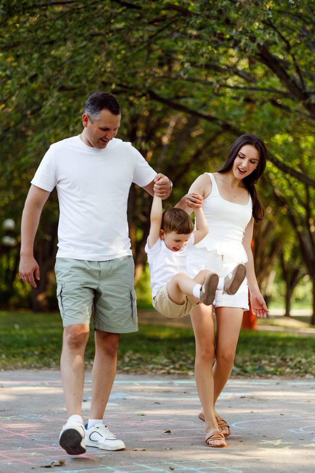 Family photography — the three of us