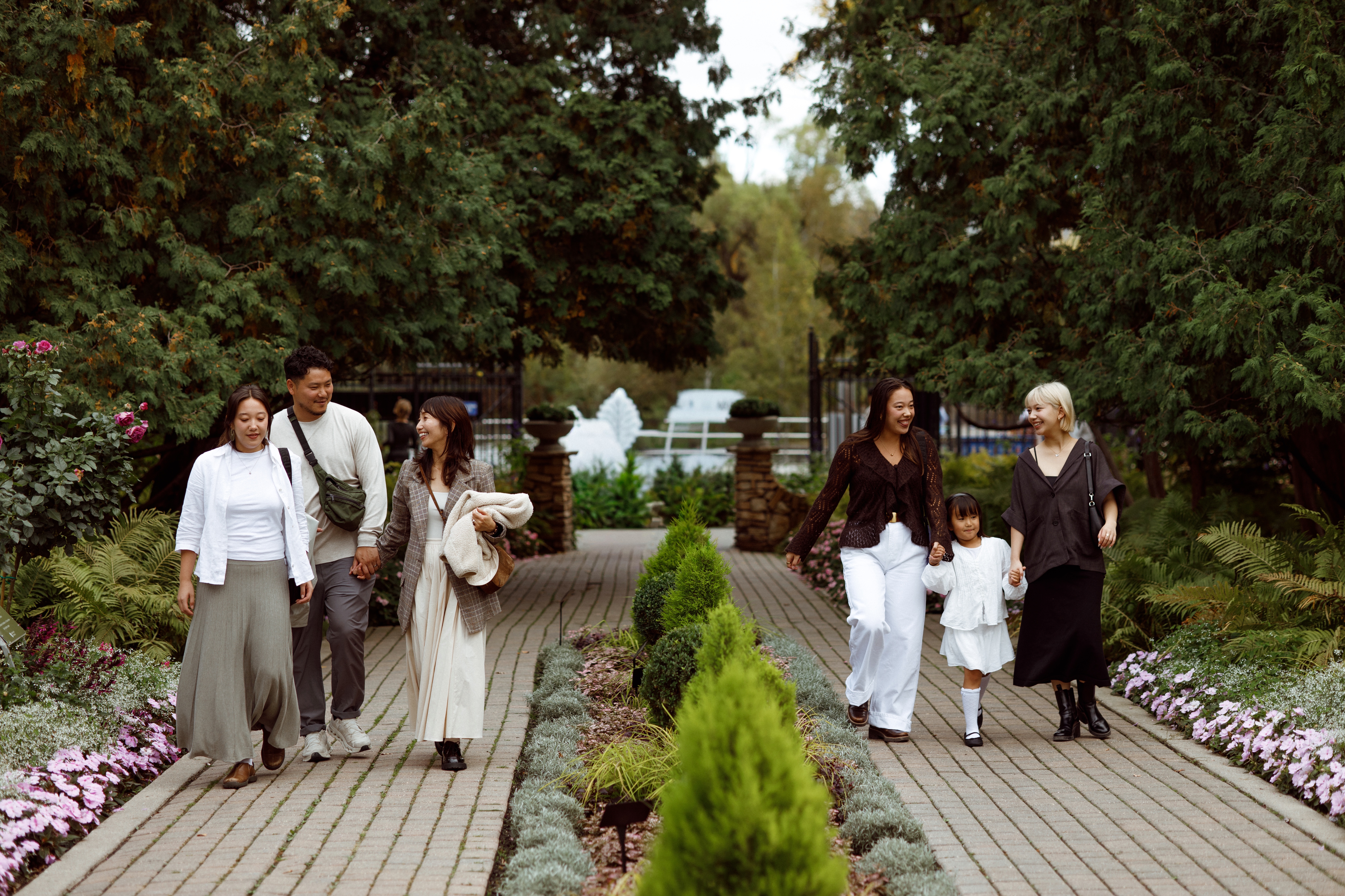 Mie’s family sharing a candid moment in Winnipeg.