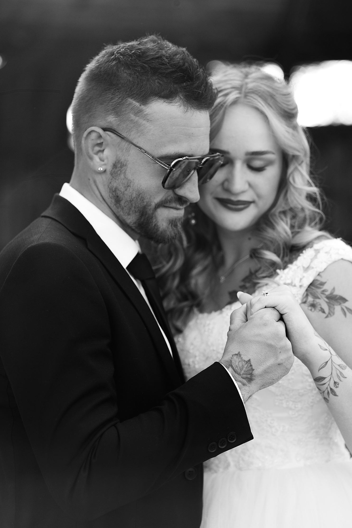 Sam and Ruth wedding photography moment 6 in Morden.