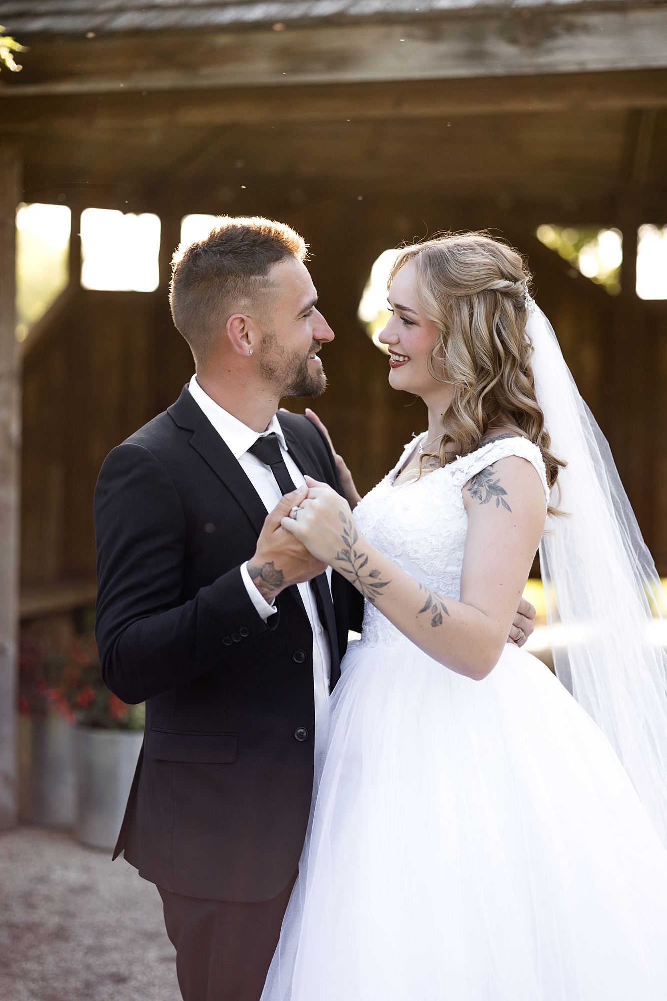 Sam and Ruth wedding photography moment 7 in Morden.